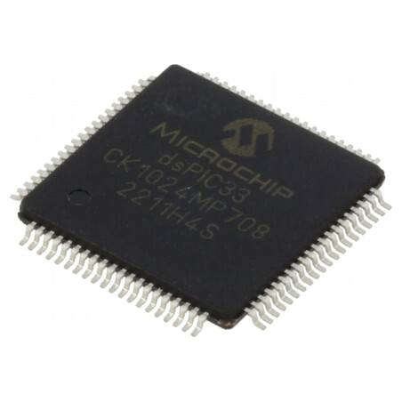 Microcontroler dsPIC 1024kB 128kB RAM TQFP80 3-3.6V | Electronic-mag.ro | Componente Electronice