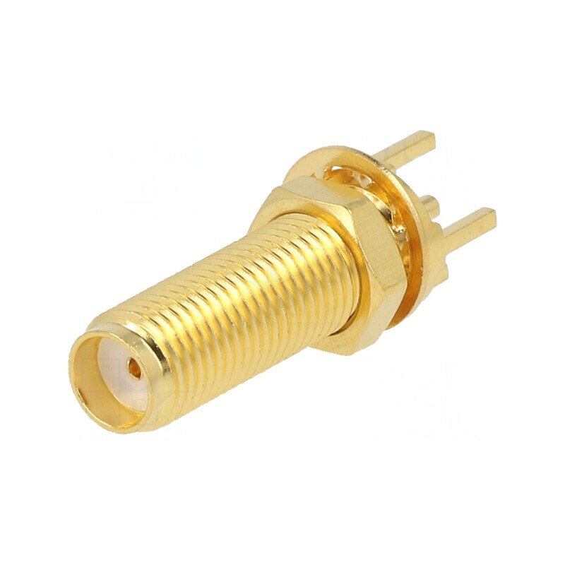 Soclu SMA Mamă 50Ω THT Montare Panou pentru PCB | Electronic-mag.ro | Componente Electronice