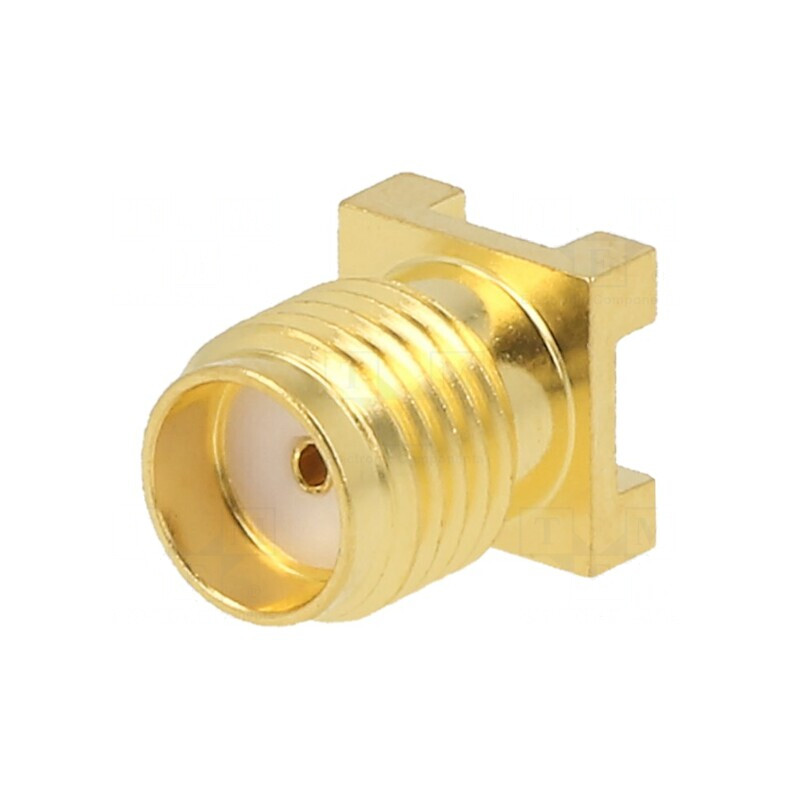 Soclu SMA mamă vertical PTFE aurit pentru PCB 50Ω SMT | Electronic-mag.ro | Componente Electronice