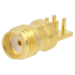 Conector SMA Mamă de Margine 50Ω pentru PCB