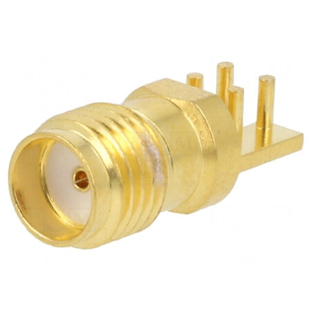 Conector SMA Mamă de Margine 50Ω pentru PCB | Electronic-mag.ro | Componente Electronice