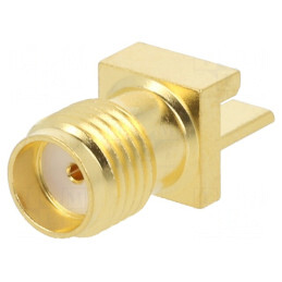 Soclu SMA mamă orizontal 50Ω SMT pentru PCB PTFE | Electronic-mag.ro | Componente Electronice