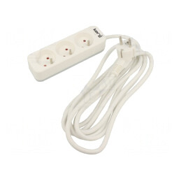 Prelungitor 3m 3 Prize Alb 16A | Electronic-mag.ro | Componente Electronice