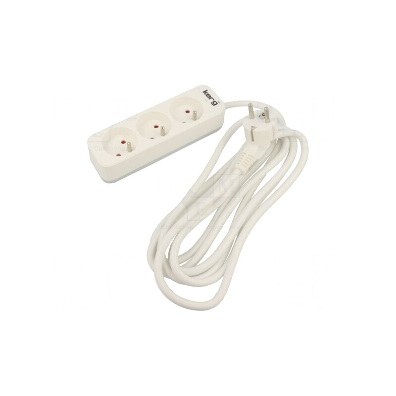 Prelungitor 3m 3 Prize Alb 16A | Electronic-mag.ro | Componente Electronice