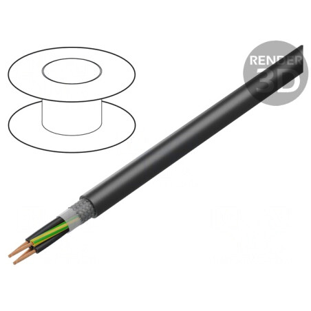 Cablu ÖLFLEX 409 CP 4x2.5mm² PUR Negru 300V/500V | Electronic-mag.ro | Componente Electronice