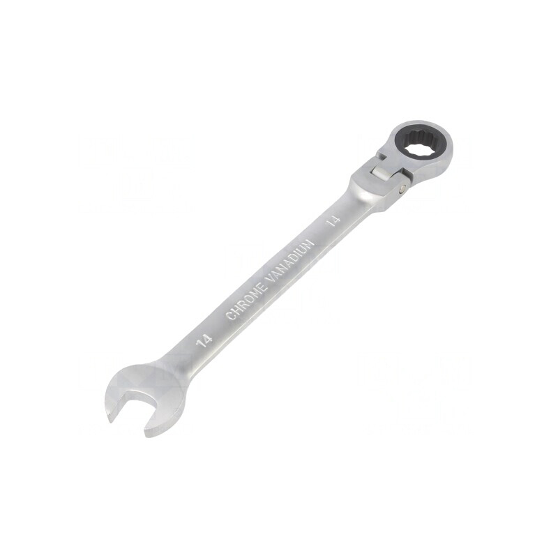Cheie Combinată cu Piedică și Articulație 14mm Satinată | Electronic-mag.ro | Componente Electronice