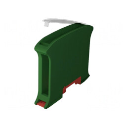 Carcasă verde pentru șină DIN 101x17,5x80,2 mm | Electronic-mag.ro | Componente Electronice