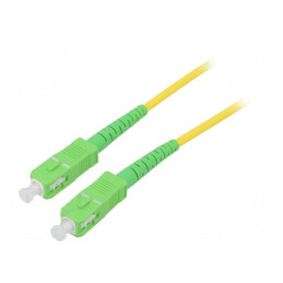 Patch cord fibră optică OS2 SC/APC 20m LSZH | Electronic-mag.ro | Componente Electronice