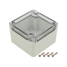 Carcasă Universală 90x90x60mm cu Bucșă din Alamă | Electronic-mag.ro | Componente Electronice