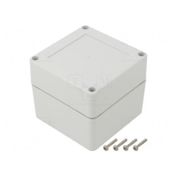 Carcasă Universală 90x90x75 mm cu Bucşă din Alamă | Electronic-mag.ro | Componente Electronice