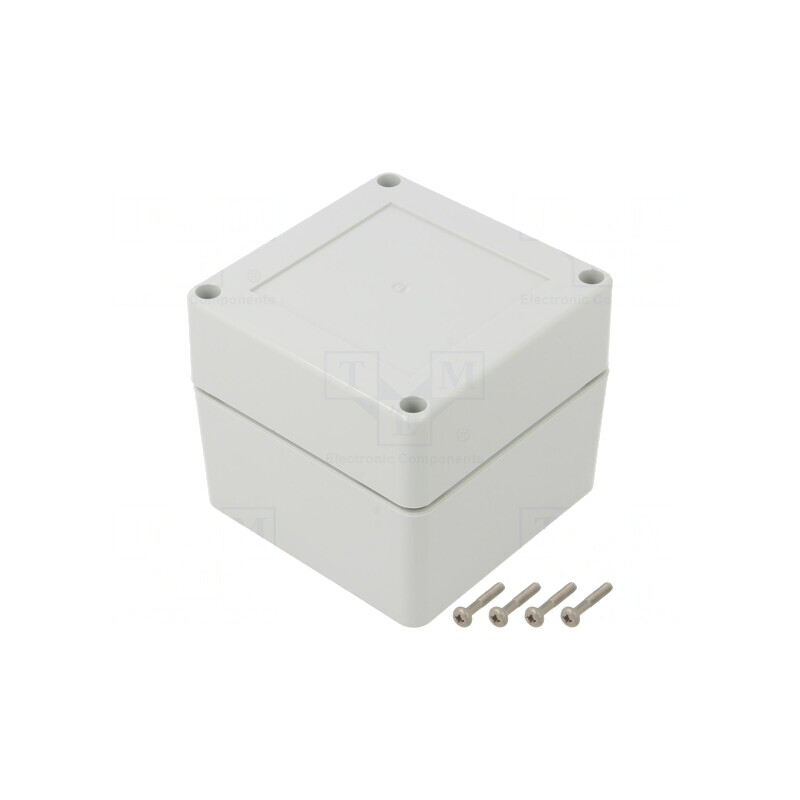Carcasă Universală 90x90x75 mm cu Bucşă din Alamă | Electronic-mag.ro | Componente Electronice