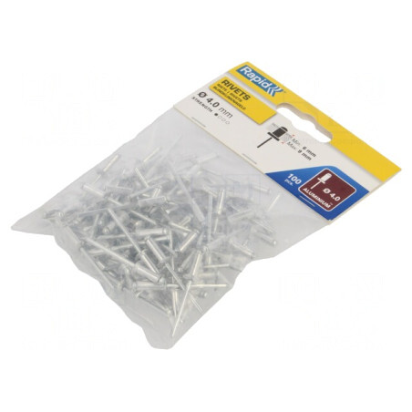 Diblu Aluminiu 4x12mm 100 buc. | Electronic-mag.ro | Componente Electronice