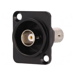 Adaptor BNC Soclu Izolat 50Ω Negru | Electronic-mag.ro | Componente Electronice