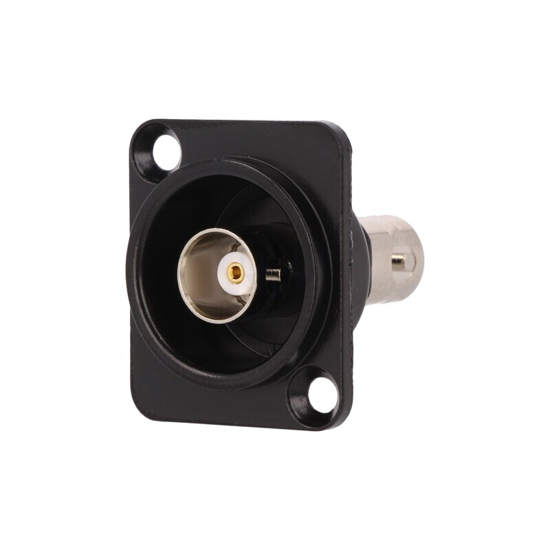 Adaptor BNC Soclu Izolat 50Ω Negru | Electronic-mag.ro | Componente Electronice