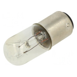 Lampă Miniaturală Transparentă 120VDC/120VAC BA15D
