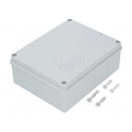 Carcasă Universală ABS Polistiren Gri 190x240x90mm | Electronic-mag.ro | Componente Electronice