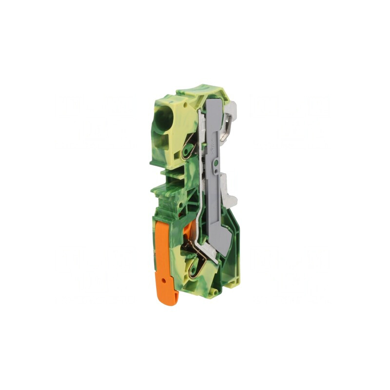 Conector Îmbinare Șine 0,5-16mm2 2 Borne Galben-Verde | Electronic-mag.ro | Componente Electronice