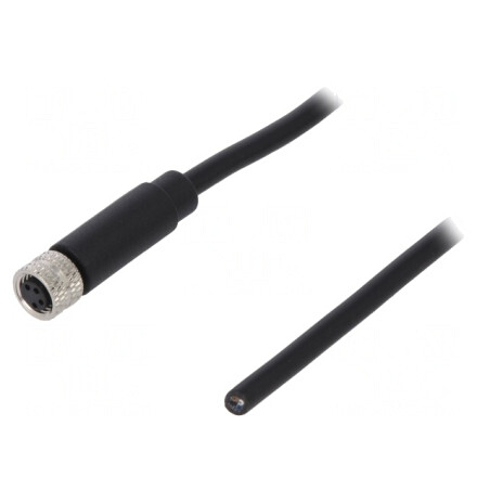 Conector M8 Mamă 4 PIN Drept cu Cablu Mufă 3A 30V | Electronic-mag.ro | Componente Electronice
