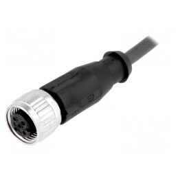 Mufă M12 3 pini mamă CANopen 0,5m dreaptă | Electronic-mag.ro | Componente Electronice