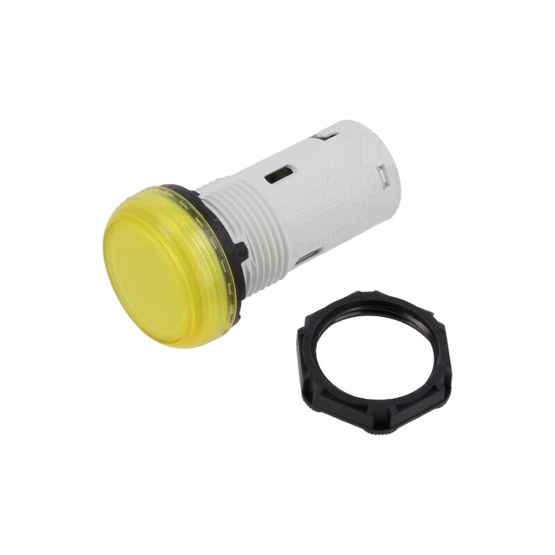 Lampă de control galbenă 24VAC/DC | Electronic-mag.ro | Componente Electronice