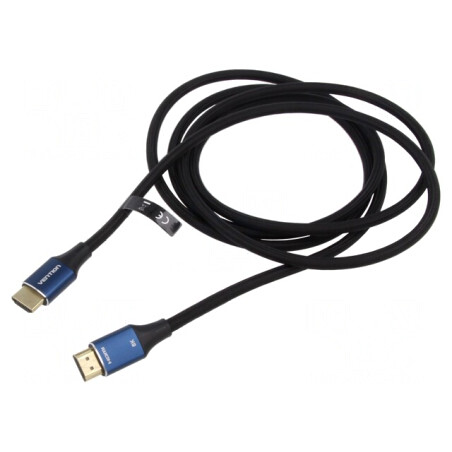 Cablu HDMI 2.1 Negru PVC Textilă | Electronic-mag.ro | Componente Electronice