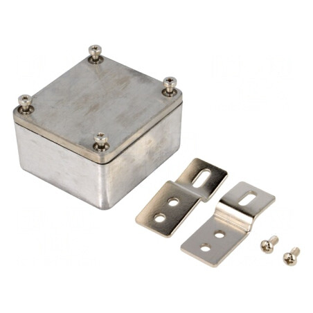 Carcasă Universală Aluminiu 58mm x 64mm x 35mm Naturală | Electronic-mag.ro | Componente Electronice