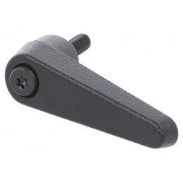 Manetă Franceză Neagră 16mm 45mm | Electronic-mag.ro | Componente Electronice