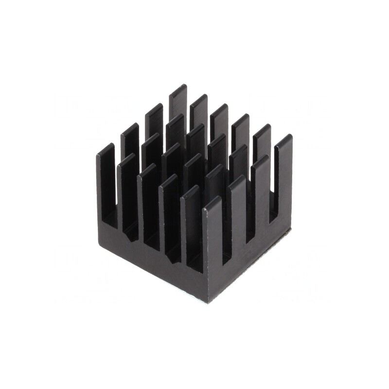Radiator extrudat cu aripioare BGA negru 17x17mm | Electronic-mag.ro | Componente Electronice