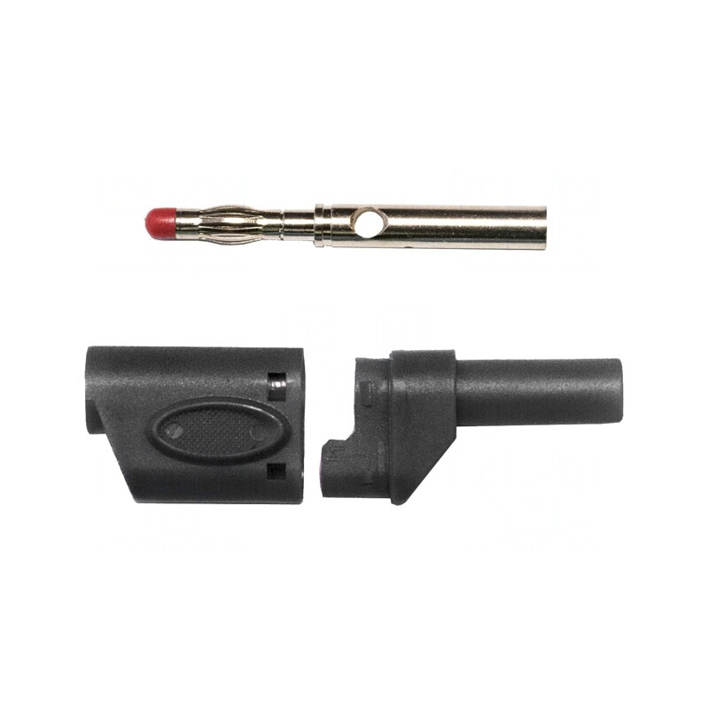 Mufă Banană 4mm 45A 600VAC Neagră Cupru Beriliu | Electronic-mag.ro | Componente Electronice