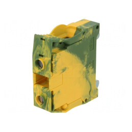 Conector șine galben-verde 1-50mm2 2 borne | Electronic-mag.ro | Componente Electronice
