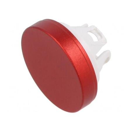 Lentilă Buton 22mm Roșie Aurie Aluminiu | Electronic-mag.ro | Componente Electronice