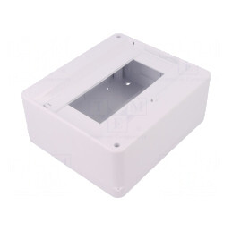 Carcasă modulară IP30 albă 8 module ABS | Electronic-mag.ro | Componente Electronice