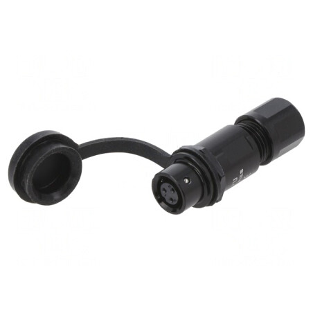 Mufă SA6 Mamă 3 PIN IP67 Lipire pe Cablu 3A 30V | Electronic-mag.ro | Componente Electronice