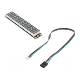 Afișaj LED 8 Caractere Roșu 117x22mm 5V I2C | Electronic-mag.ro | Componente Electronice