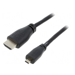 Cablu HDMI 2.0 Micro HDMI 1m Negru | Electronic-mag.ro | Componente Electronice
