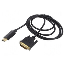 Cablu DisplayPort la DVI-D 3m Negru | Electronic-mag.ro | Componente Electronice