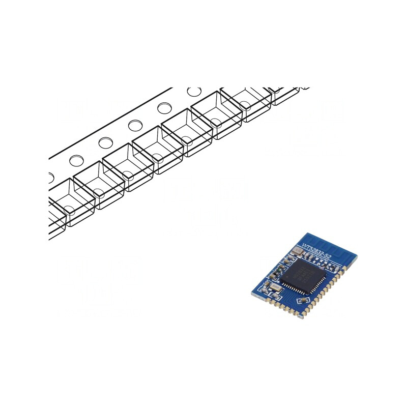 Modul Bluetooth Low Energy UART SMD | Electronic-mag.ro | Componente Electronice