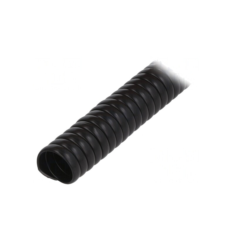 Înfășurare Spirală PVC Neagră 1m Ø 20mm | Electronic-mag.ro | Componente Electronice