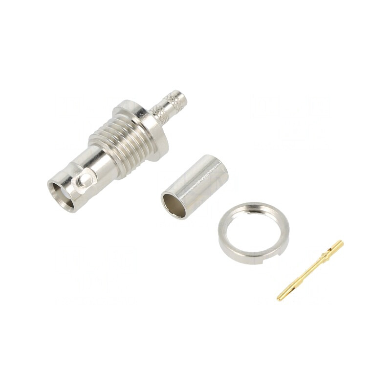 Soclu Micro BNC Mamă 75Ω PTFE Aurit | Electronic-mag.ro | Componente Electronice
