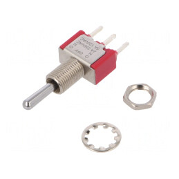 Comutator Basculant 3 Pini (ON)-OFF-(ON) 5A 120VAC IP40 | Electronic-mag.ro | Componente Electronice