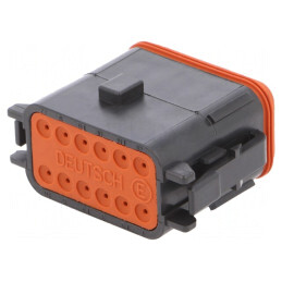 Conector cablu-cablu DT mamă 12 pini negru | Electronic-mag.ro | Componente Electronice