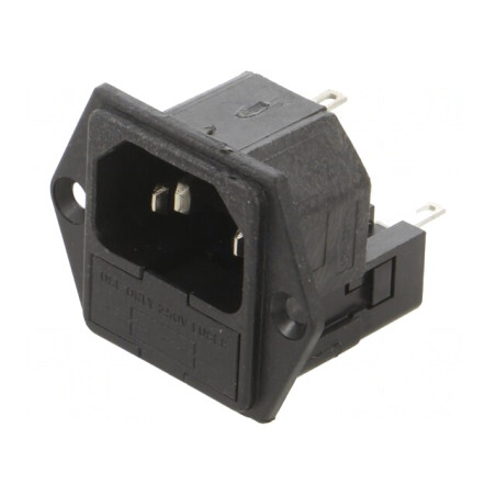 Conector alimentare AC tată 10A 250V | Electronic-mag.ro | Componente Electronice
