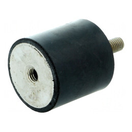 Atenuator de Vibrații M8 40mm Guma | Electronic-mag.ro | Componente Electronice