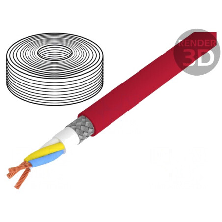 Cablu CC-Link 3x20AWG Cu PUR Roșu | Electronic-mag.ro | Componente Electronice