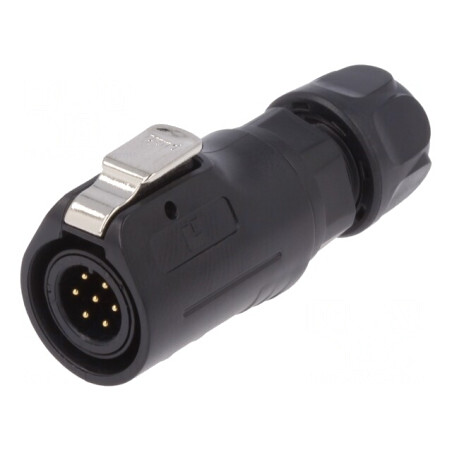 Conector Circular Mufă 12mm 7-Pin Aurit 3A | Electronic-mag.ro | Componente Electronice