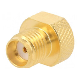 Conector SMA Mamă Drept 50Ω PTFE Aurit | Electronic-mag.ro | Componente Electronice