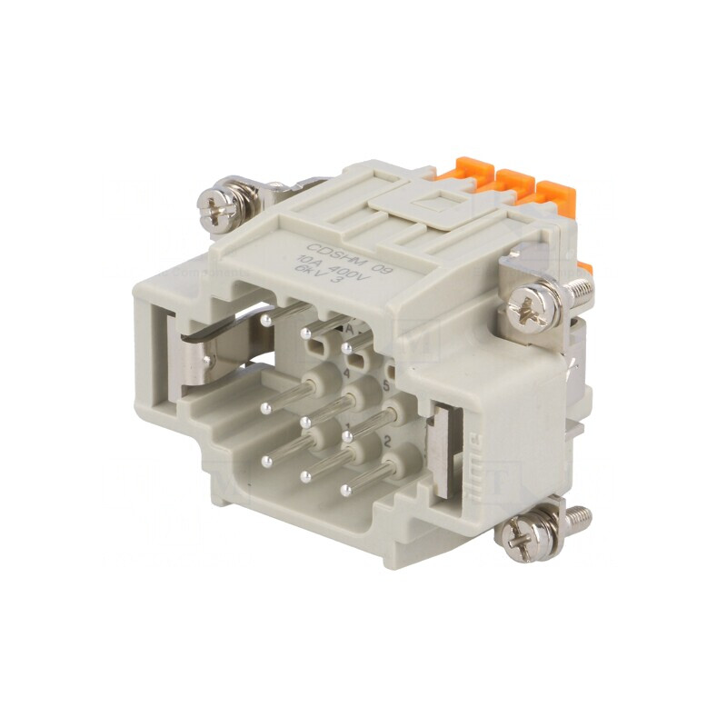 Conector HDC Tată 9 PIN 400V 10A | Electronic-mag.ro | Componente Electronice