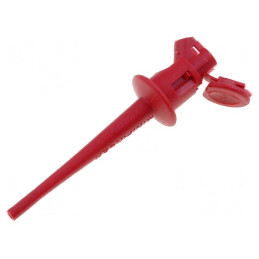 Clips de măsurare cu pensetă roșie 5A 300VDC aurit | Electronic-mag.ro | Componente Electronice