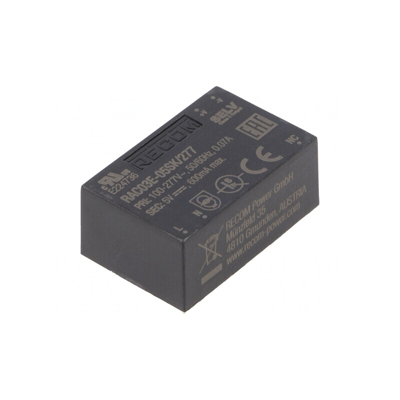 Convertor AC/DC 3W 5V 600mA PCB 4000V | Electronic-mag.ro | Componente Electronice Convertor AC/DC 3W 5V 600mA PCB 4000V | Electronic-mag.ro | Componente Electronice