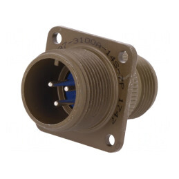 Conector circular aluminiu 14S 7P | Electronic-mag.ro | Componente Electronice
